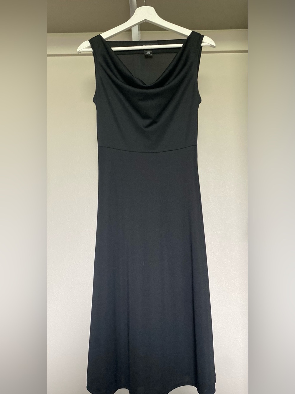Express Black Cowl Neck Maxi Dress